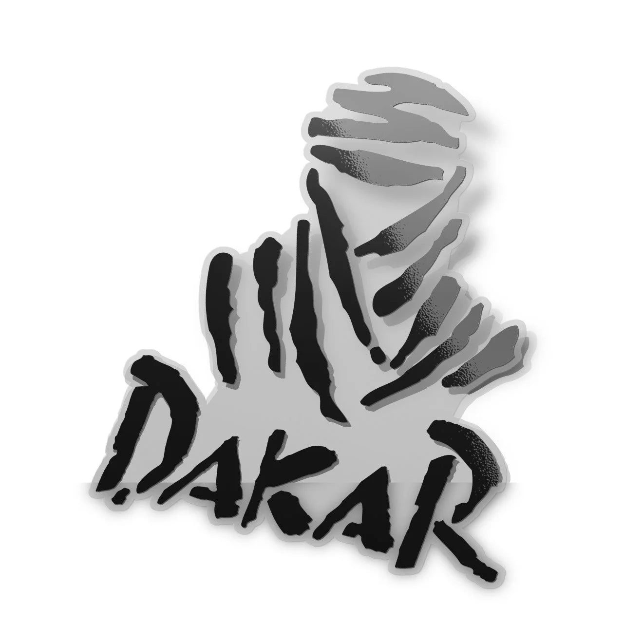 Stickers transparents rallye Dakar logo