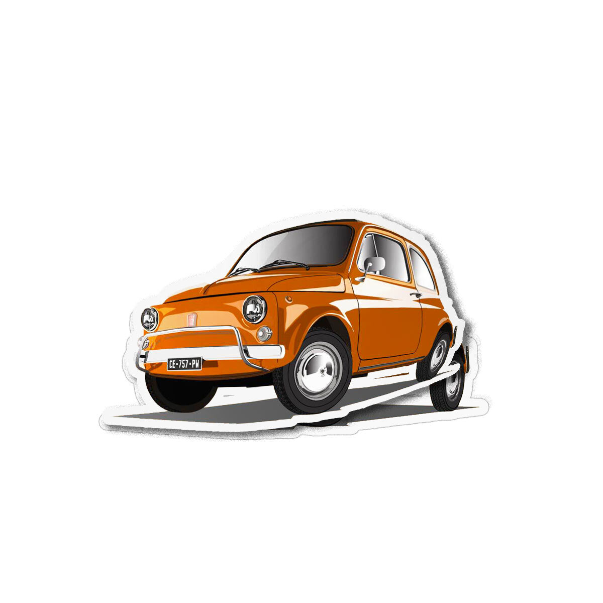 Voiture old school Fiat 500