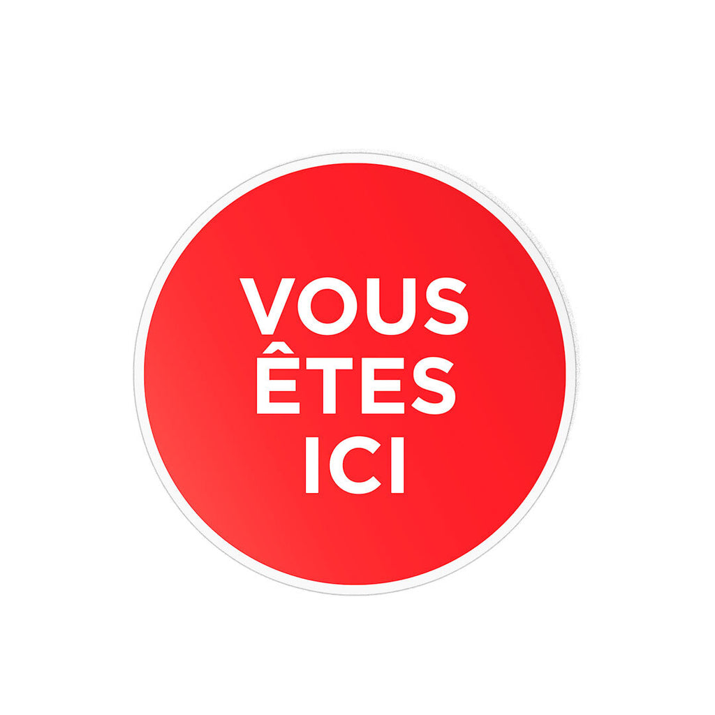 Vous êtes ici indicateur de carte