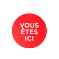Vous êtes ici indicateur de carte