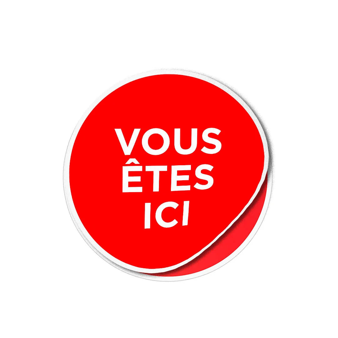 Vous êtes ici indicateur de carte